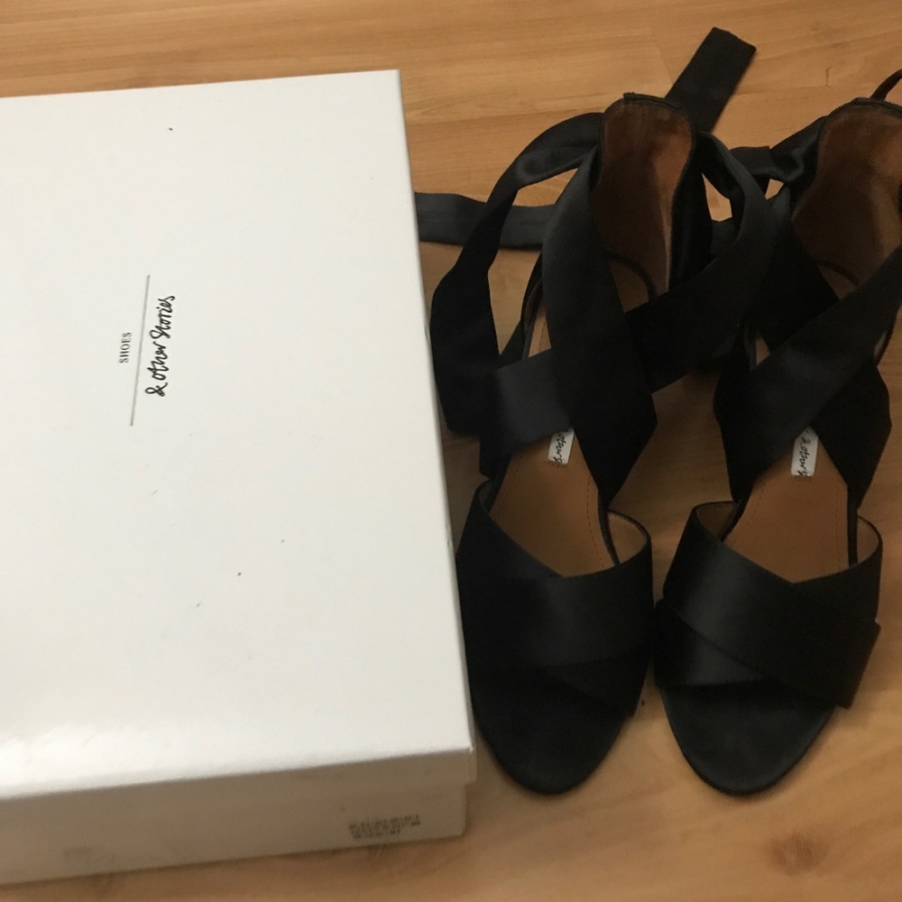 & other stories satin heels